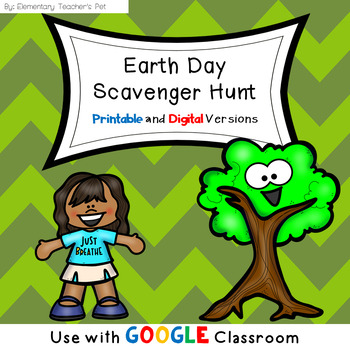 Preview of Earth Day Scavenger Hunt- Distance Learning- Google Classroom