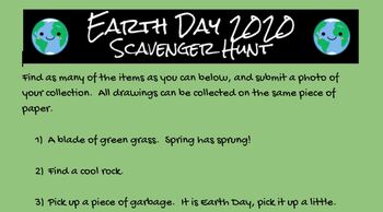 Preview of Earth Day Scavenger Hunt