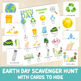 Earth Day Scavenger Hunt With Cards To Hide, Treasure Hunt