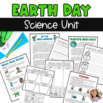 Preview of Earth Day Science Unit Easy Prep Information and Activities