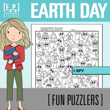 Preview of Earth Day Search Activity | I Spy Holiday Challenge for Early Finishers