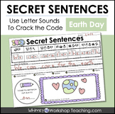Earth Day Secret Sentences Practice Worksheets Activities 