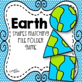Earth Day Shape Matching File Folder Game