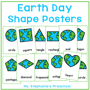Preview of Earth Day Shape Posters