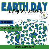 Earth Day Shapes Math I Spy/Count&Graph Worksheets for Ear