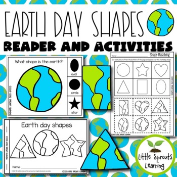 Preview of Earth Day Shapes Reader and Shape Recognition Activities
