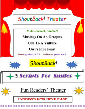 Preview of Earth Day, ShoutBack! Readers' Theater, Bundle 9: 3 Comic Plays, grades 5,6,7,8