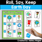 Earth Day Sight Word Activity Roll Say Keep Game with Firs