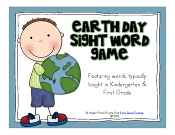 Earth Day Sight Word Game Freebie!