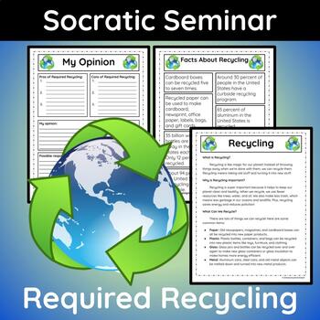 Preview of Earth Day Socratic Seminar: Required Recycling Debate for Gifted and Talented