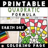 Earth Day Solve Using The Quadratic Formula Activity Color