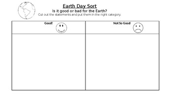 Preview of Earth Day Sort