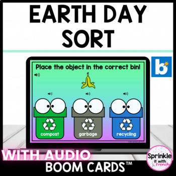 Preview of Earth Day Sort Boom Cards™️ AUDIO