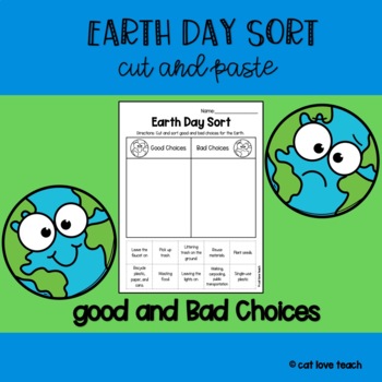 Preview of Earth Day Sort --Good and Bad Choices