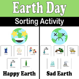 Earth Day Sorting Activity: Happy Earth Sad Earth - Earth 