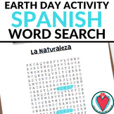 Earth Day Spanish Activity - Nature Vocabulary Word Search