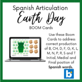 Earth Day Spanish Articulation BOOM Cards