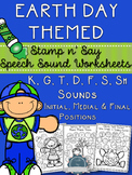 Earth Day Speech Sound Worksheets- No Prep