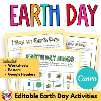 Preview of Earth Day Speech Therapy Activities