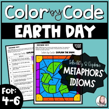Preview of Earth Day Spring Figurative Language Color by Number Activities