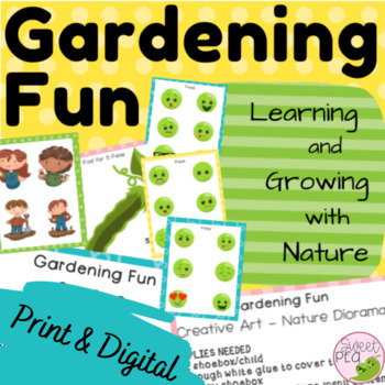 Preview of Earth Day, Nature: I Can Garden! Print & Digital -All Centers- PreK Kindergarten