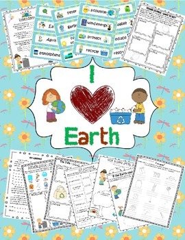 Preview of Earth Day & Spring Package (Word Wall and 10 Earth Day & Environment Activities)