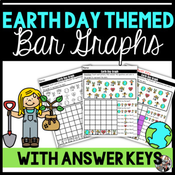 Preview of Earth Day & Spring Themed Bar Graph Activities, Centers, or Worksheets