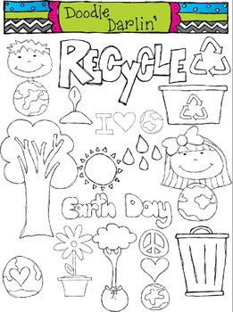 Preview of Earth Day Stamps Clipart