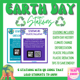 Earth Day Stations Activity - Plastic Pollution, Climate C