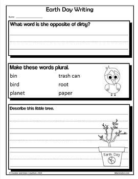 Earth Day NO PREP Printables - First Grade Common Core by Yvonne Crawford