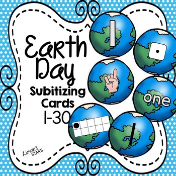 Preview of Earth Day Subitizing Cards 1-30