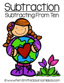 Earth Day Math A Quick and Easy to Prep Subtract From Ten 