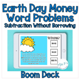 Earth Day Subtraction Money Based Word Problems-  Digital 