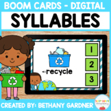 Earth Day Syllables - Boom Cards - Distance Learning - Digital