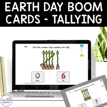Preview of Earth Day Tally Marks | Math Boom Cards