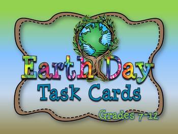 Preview of Earth Day Task Cards