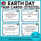 Earth Day: Task Cards for Informational Text Structures - 