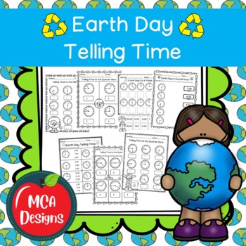 Preview of Earth Day Telling Time
