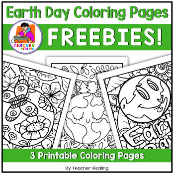 Preview of Earth Day Theme APRIL Coloring Sheets Mandala, April Activity { FREEBIES! }