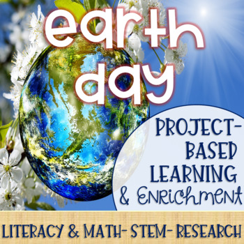 Preview of Earth Day Themed Makerspace Project Based Learning and Enrichment Task Cards