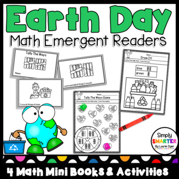 Preview of Earth Day Themed Math Emergent Readers With Activities