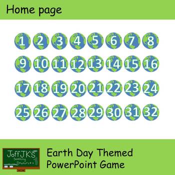 Preview of Earth Day Themed PowerPoint Review Game