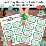 Earth Day Themed Task Cards Bundle - Add, Subtract, Multip