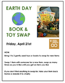 Earth Day Toy and Book Swap EDITABLE LOW PREP SDG 12 Respo