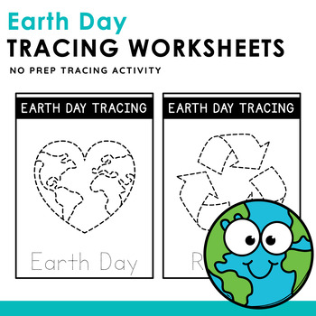 Earth Day Tracing Worksheets for Preschool and Kindergarten | TPT