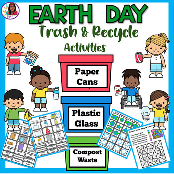 Preview of Earth Day Trash & Recycle Activities & Crafts
