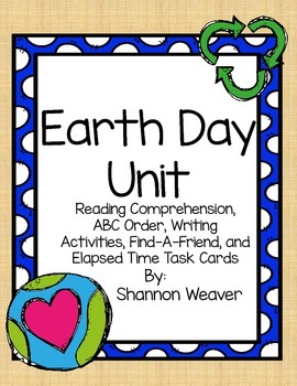 Preview of Earth Day Unit 3-5