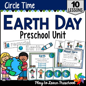 Preview of Earth Day Activities & Lesson Plans Unit for Preschool Pre-K
