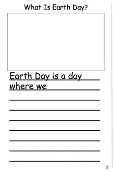 Preview of Earth Day Unit Lessons Activities Book Rubrics Grade 1 & 2 Non-Fiction Writing