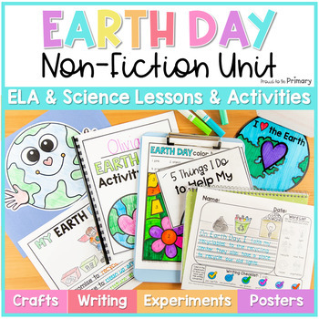 Preview of Earth Day Activities Unit - Craft, Writing, Bulletin Board, Project, Art, & Hat